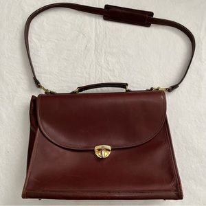 Jack Georges Leather Briefcase Bag